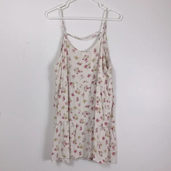 Cream Tired Floral Spring Dress - Picture 4 of 4